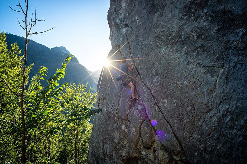 Climbing in summer